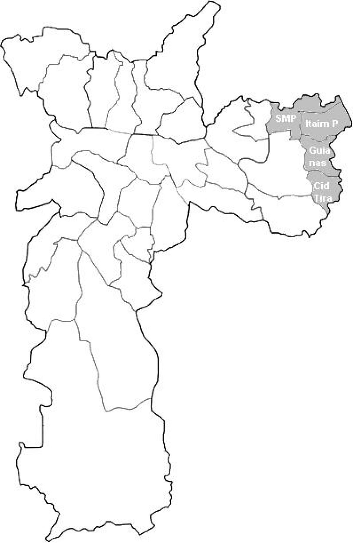 Карта зоны Лешці 2 Сан-Паўлу