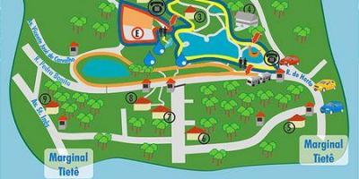 Карта-заўважыла парк Альберта - кветкавы сад