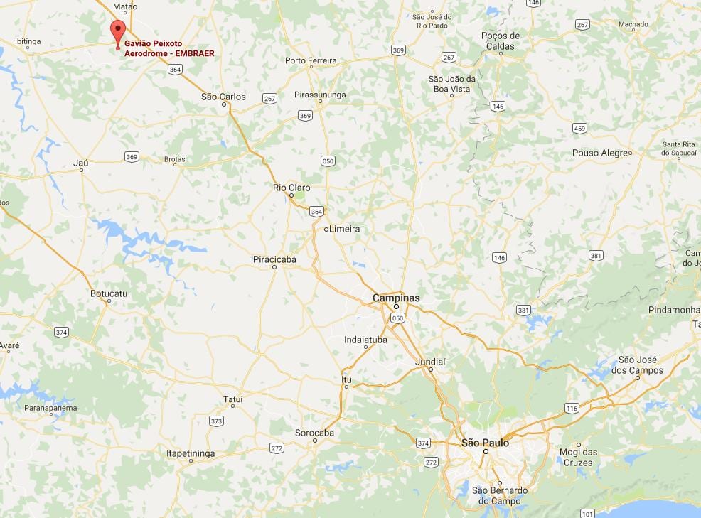 Карта аэрадром Gavião Пейшоту