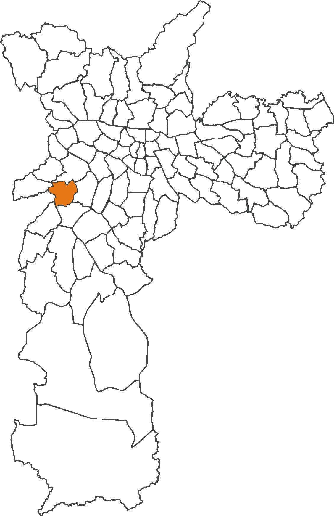 Карта раён Віла Sônia