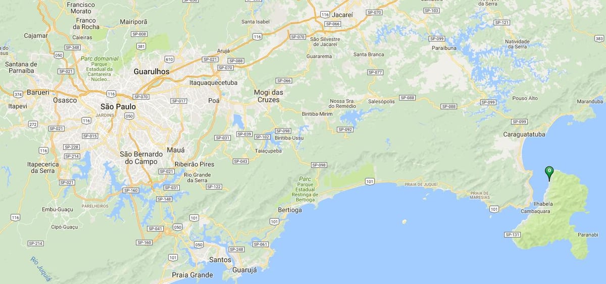 Карта пляжу Siriúba
