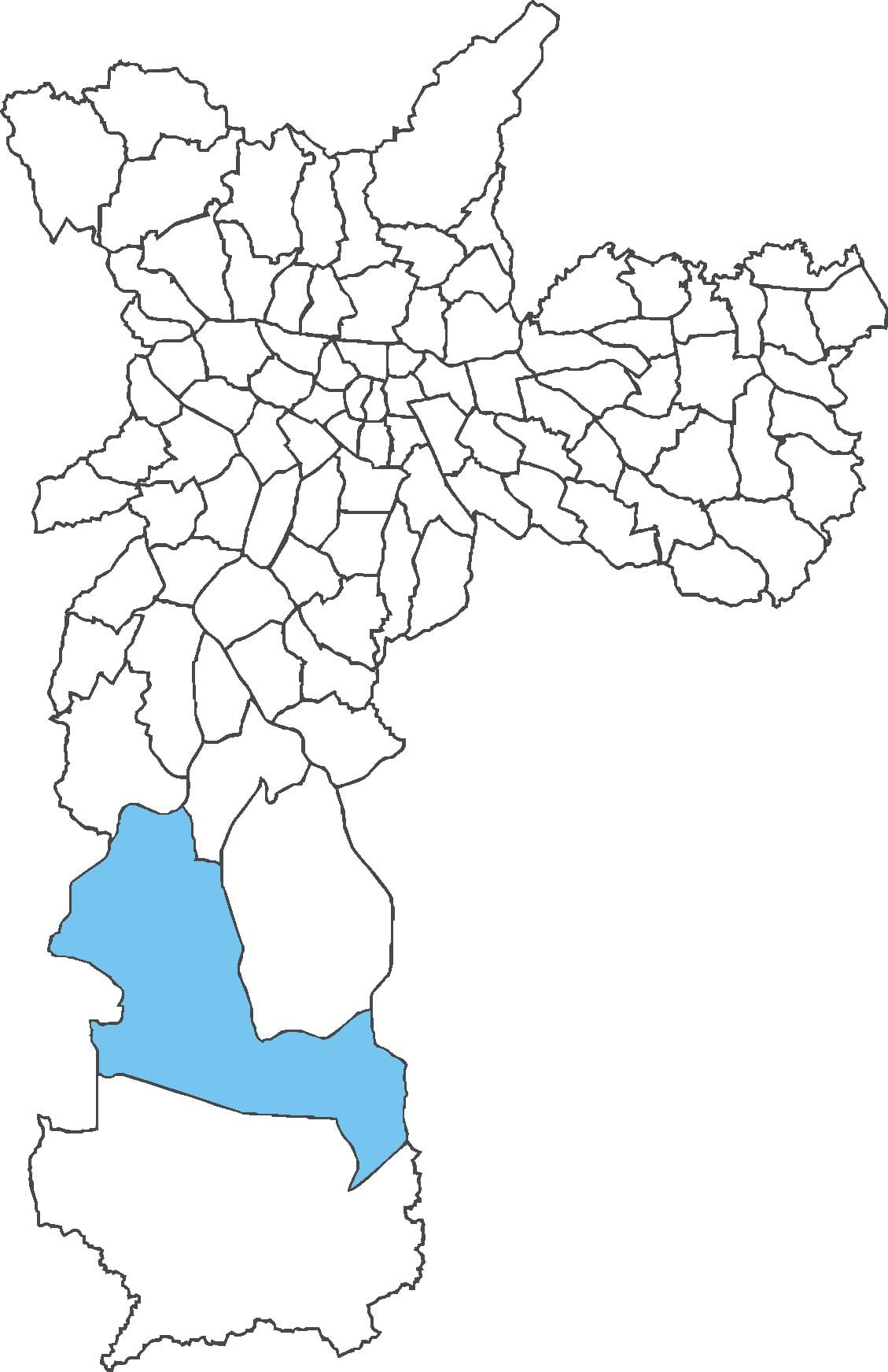 Карта раён Parelheiros