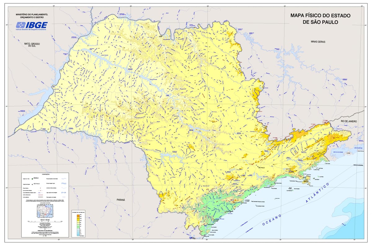 Карта Сан-Паўлу палёгку