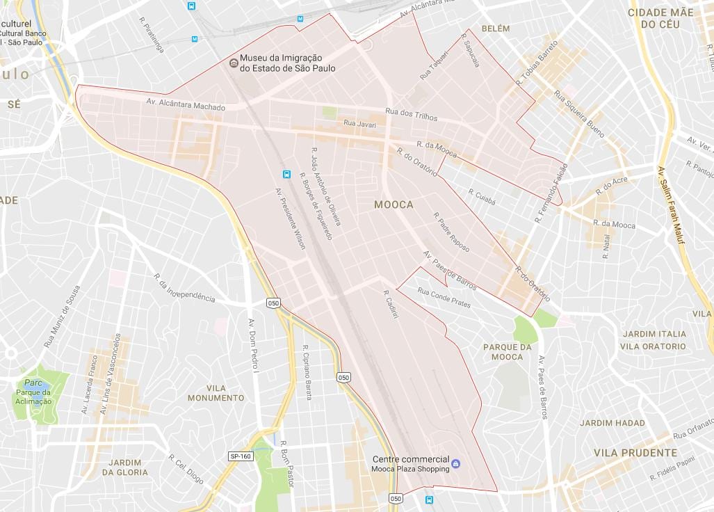 Карта станцыі Сан-Паўлу