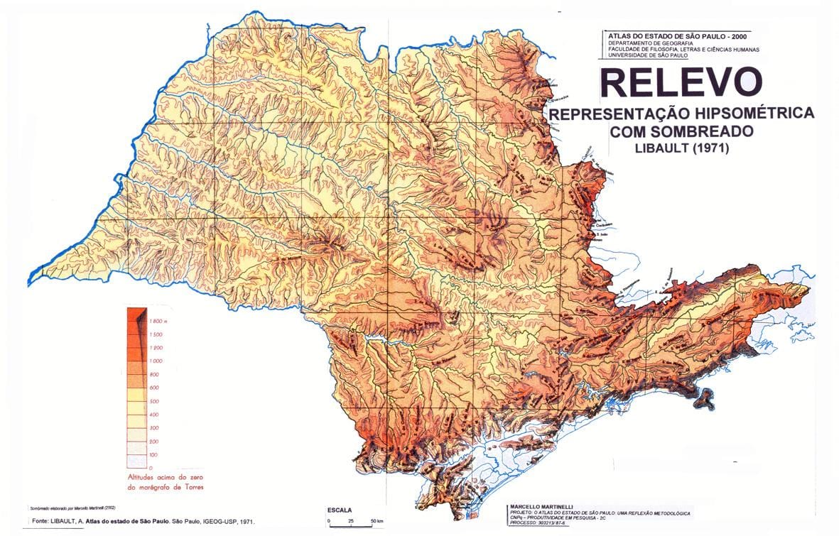 Тапаграфічная Карта Сан-Паўлу