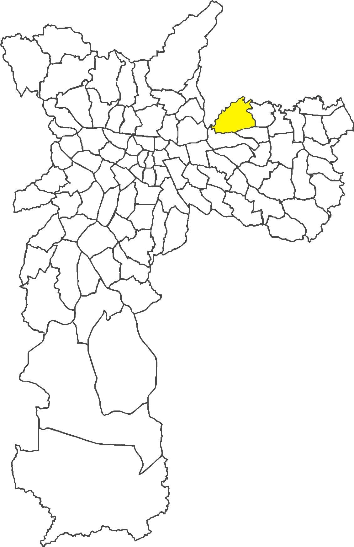 Карта Cangaíba раён