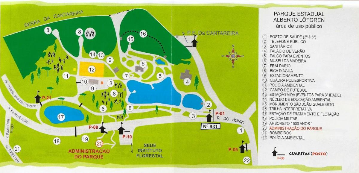 Карта-заўважыла парку Альберта