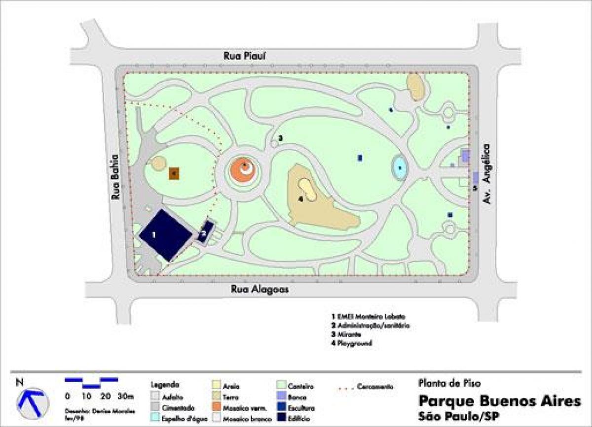 Карта Буэнас-Айрэс, Сан-Паўлу парк