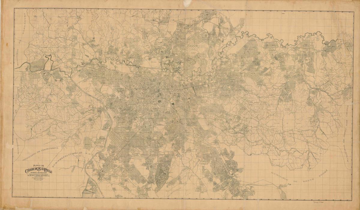 Карта былы Сан - Паўлу - 1943