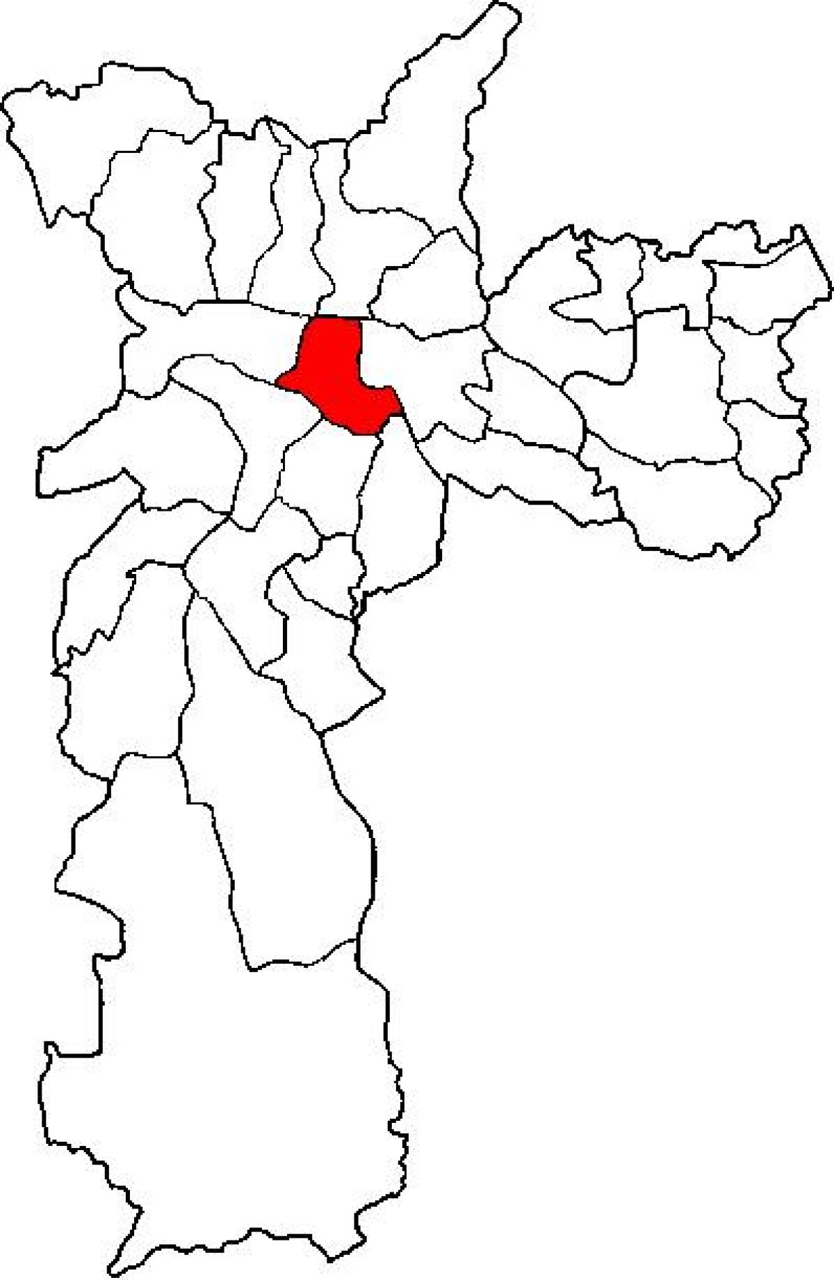 Карта се суб-прэфектура Сан-Паўлу