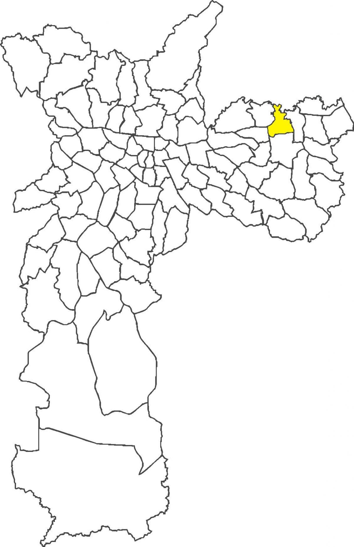 Карта Jacuí раён Віла