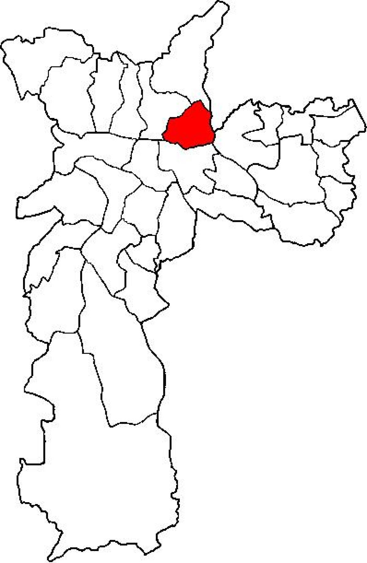 Карта Віла Марыя суб-прэфектура Сан-Паўлу