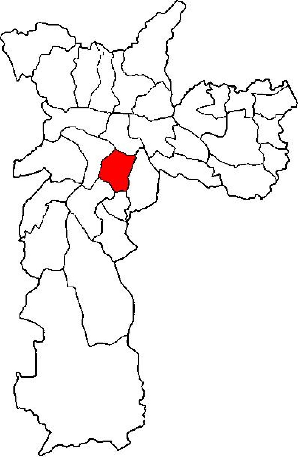 Карта Віла-Мар'яна суб-прэфектура Сан-Паўлу