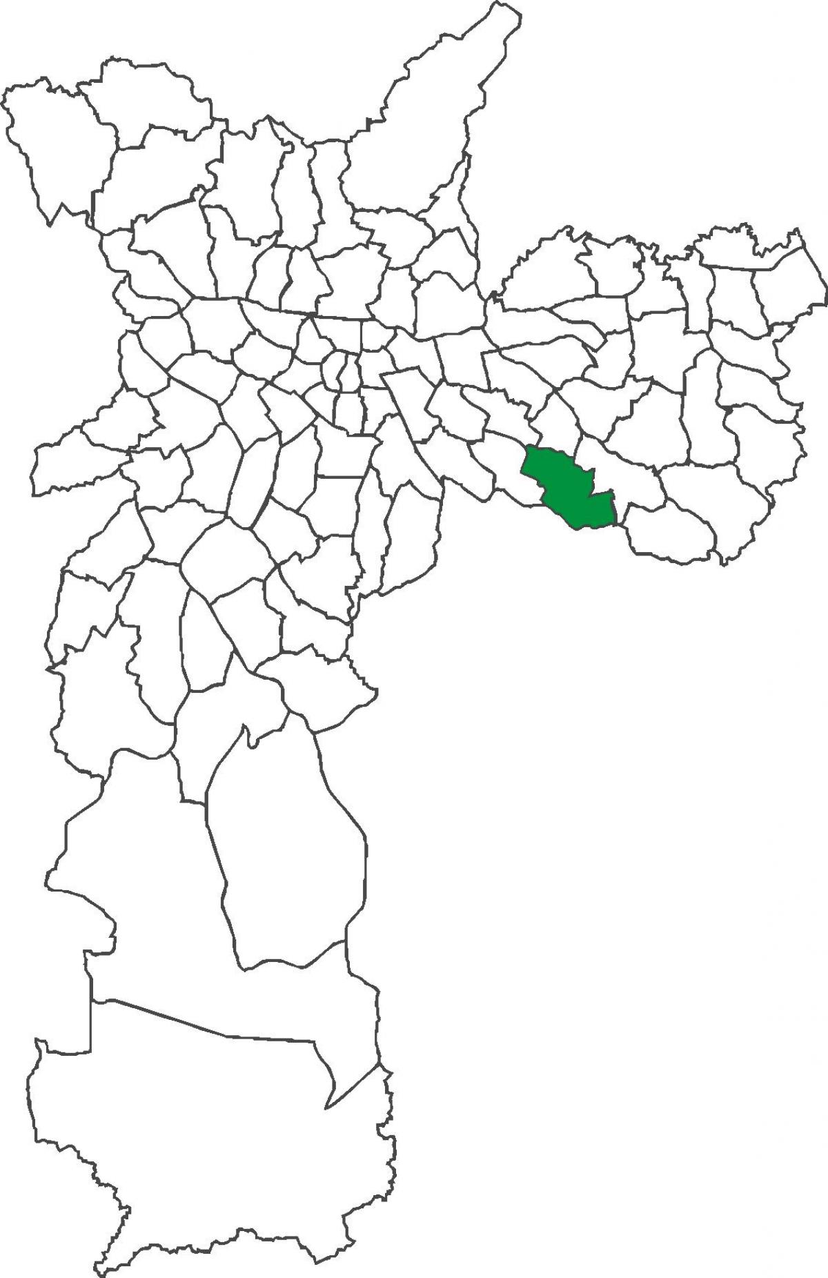 Карта раён Sapopemba