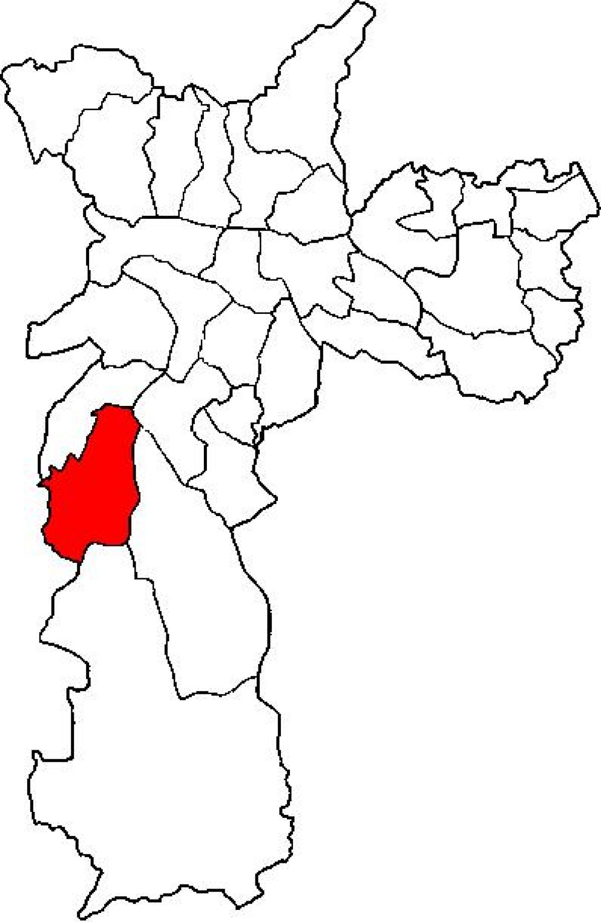 Карту М супрефектур баі Мирине Сан-Паўлу