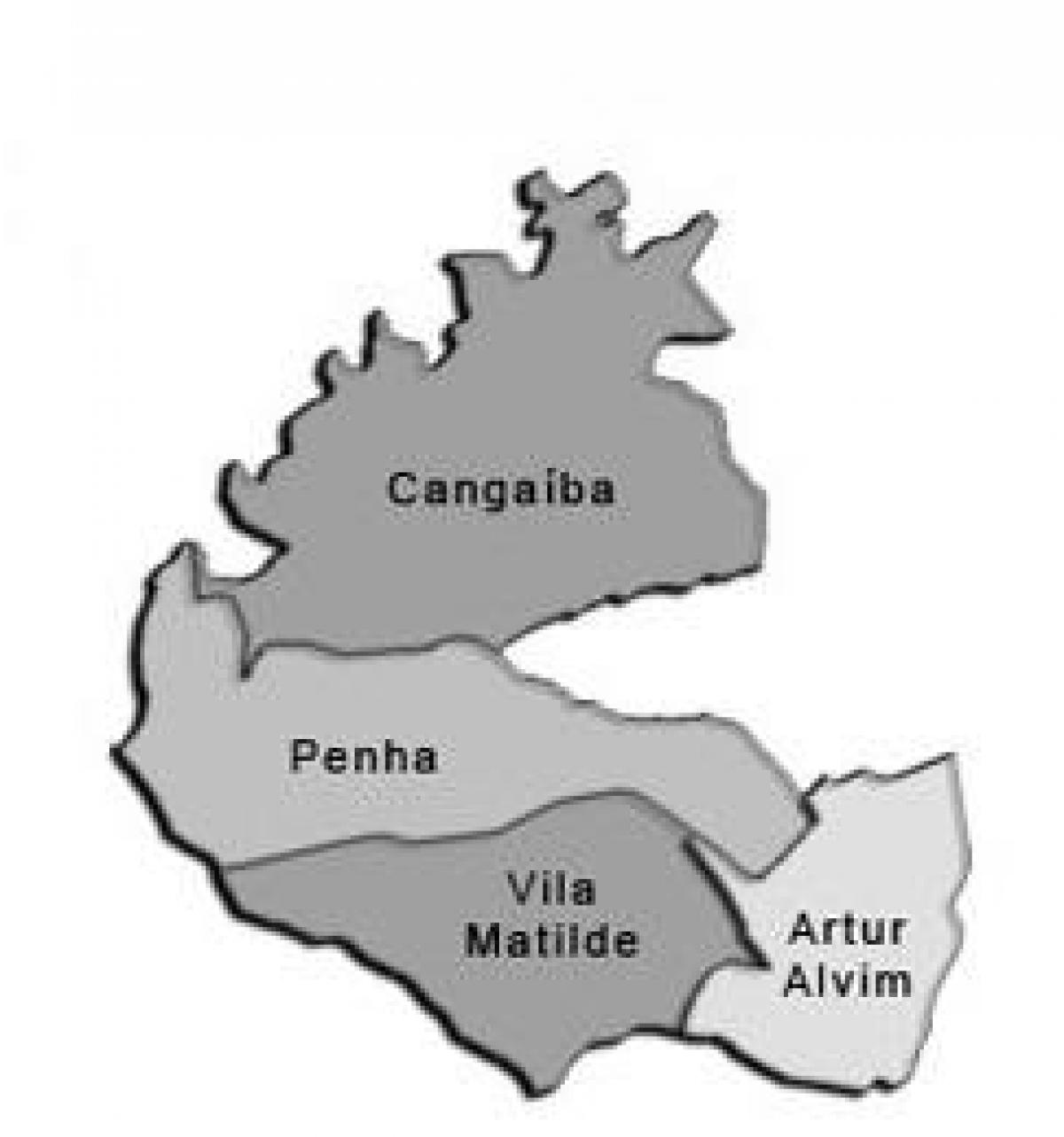 Карта Пенья прэфектуры ... 