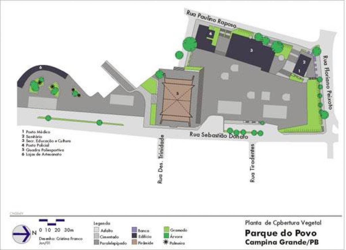 Карта Пово парку Сан-Паўлу