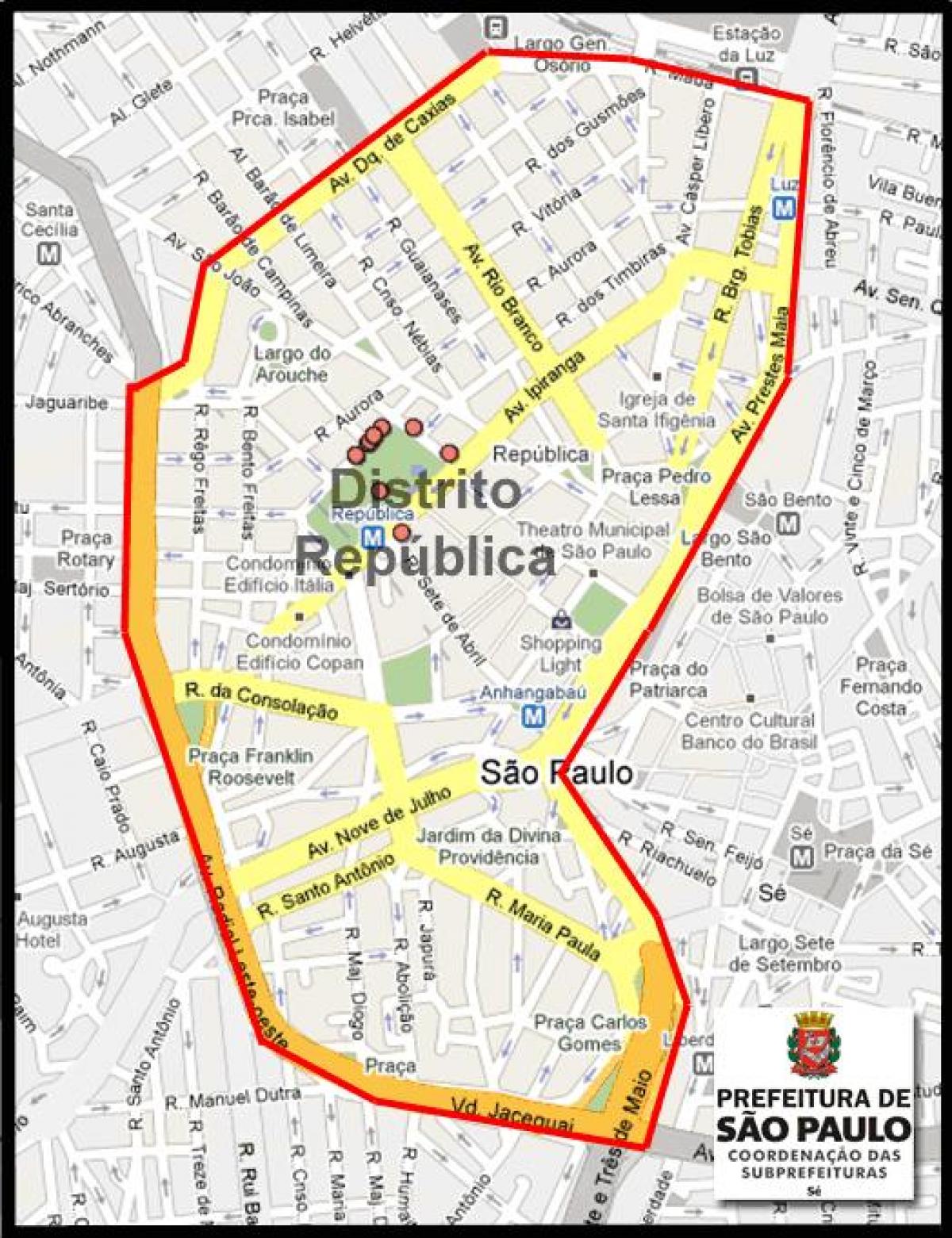 Карта Република Сан-Паўлу