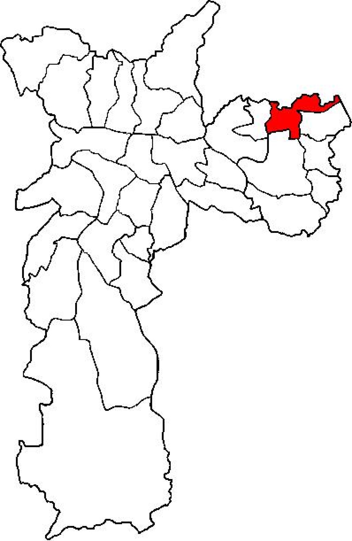 Карта Сан-Мігель супрефектур-Паулиста-Сан-Паўлу