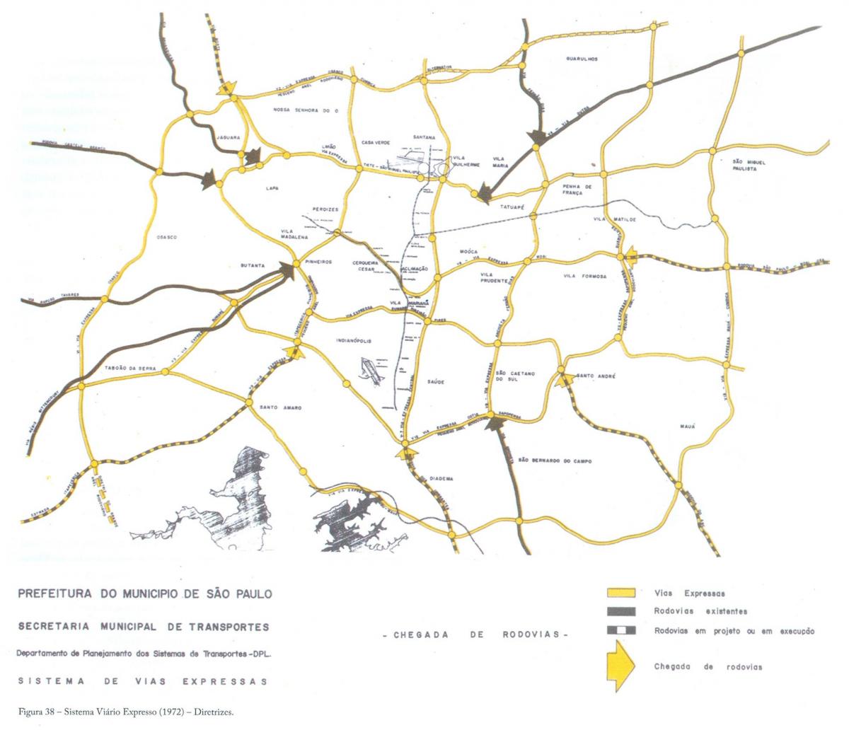 Карта Сан-Паўлу экспрэс паласы