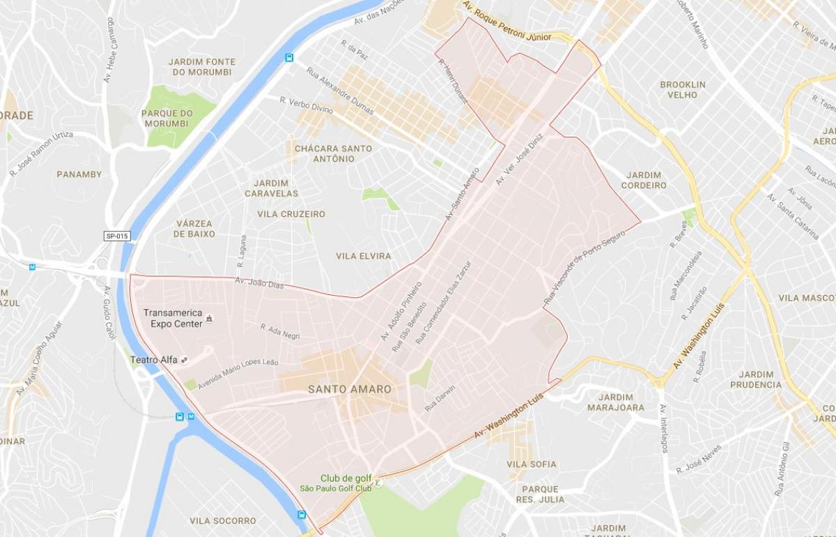 Карта Санту-Амару Сан-Пауло