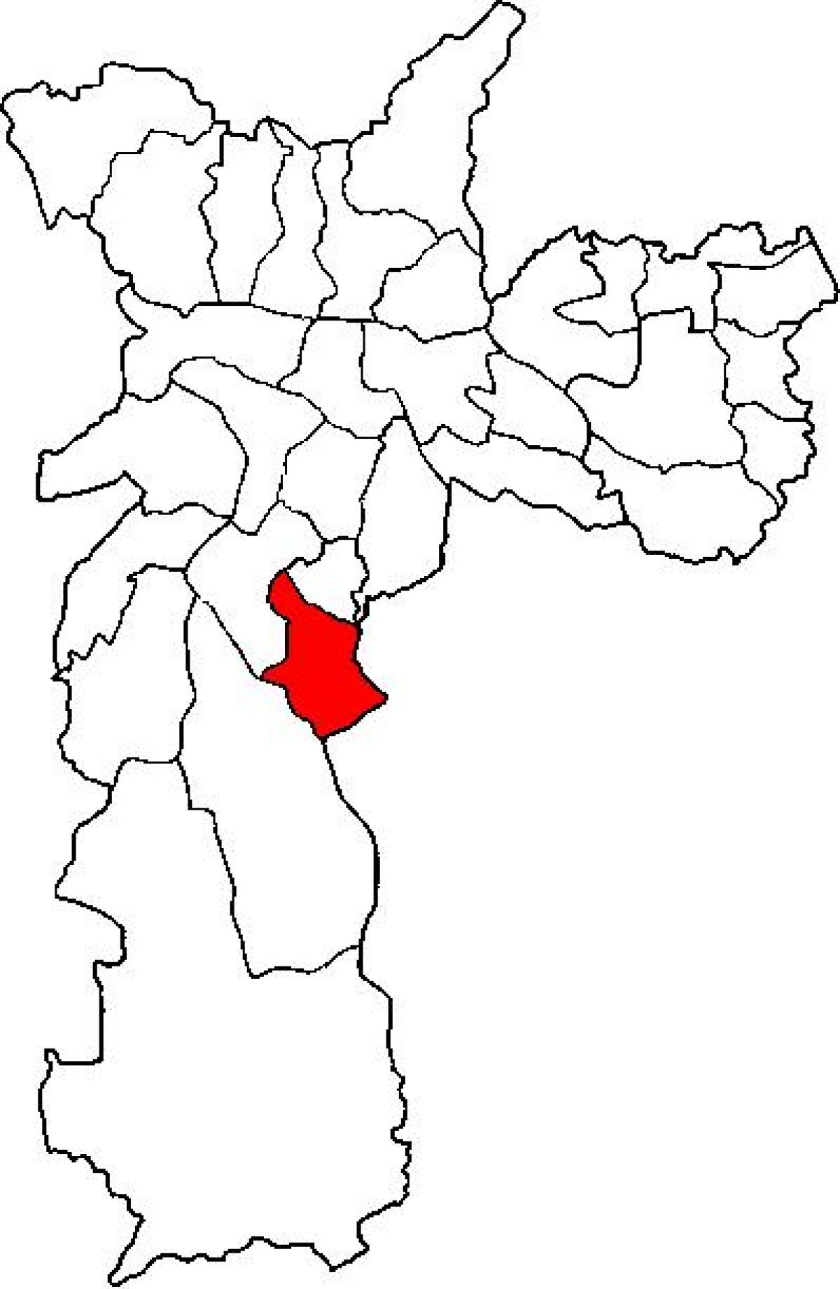 Карта горада супрефектур Адемар Сан-Паўлу