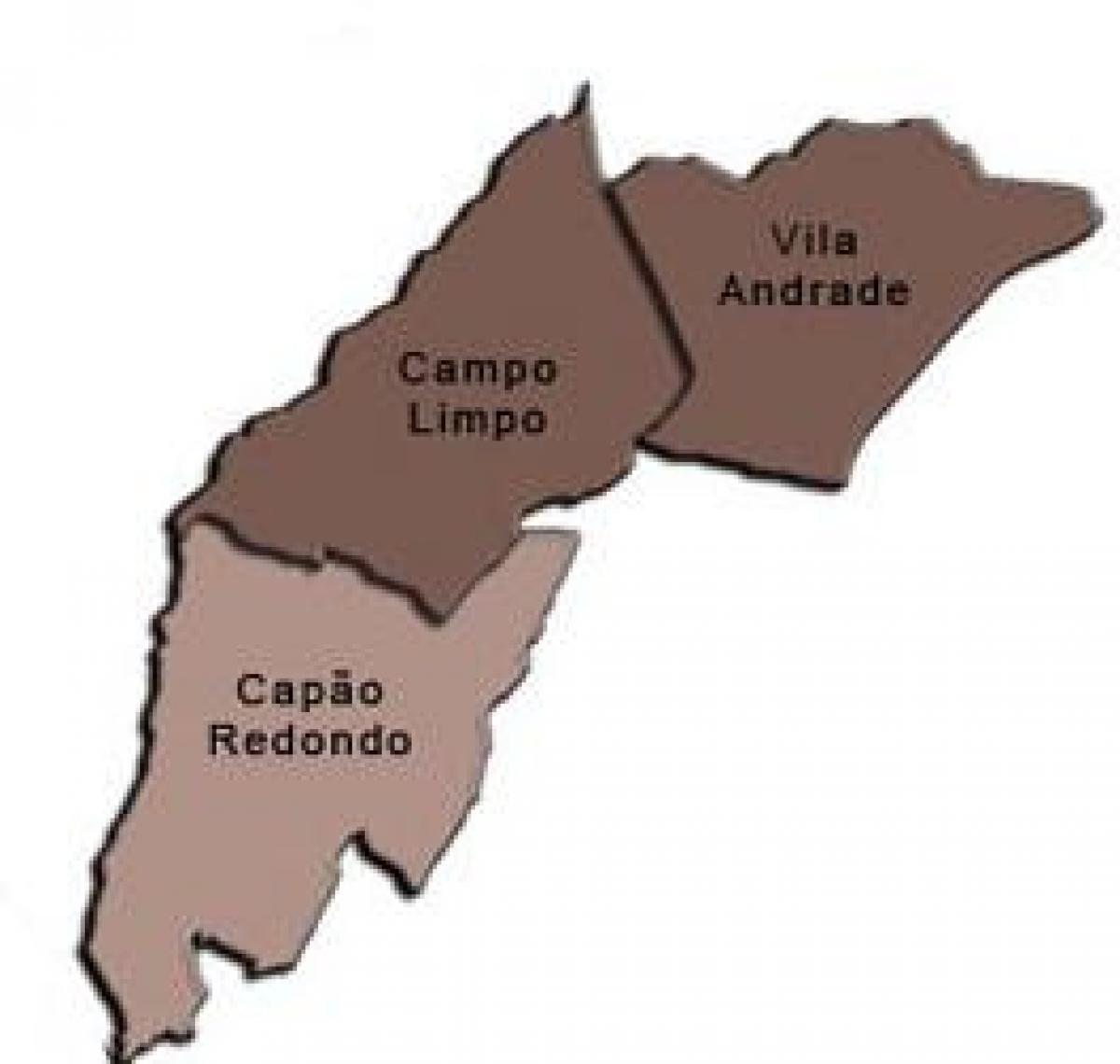 Карта супрефектур Кампу-лимпу -