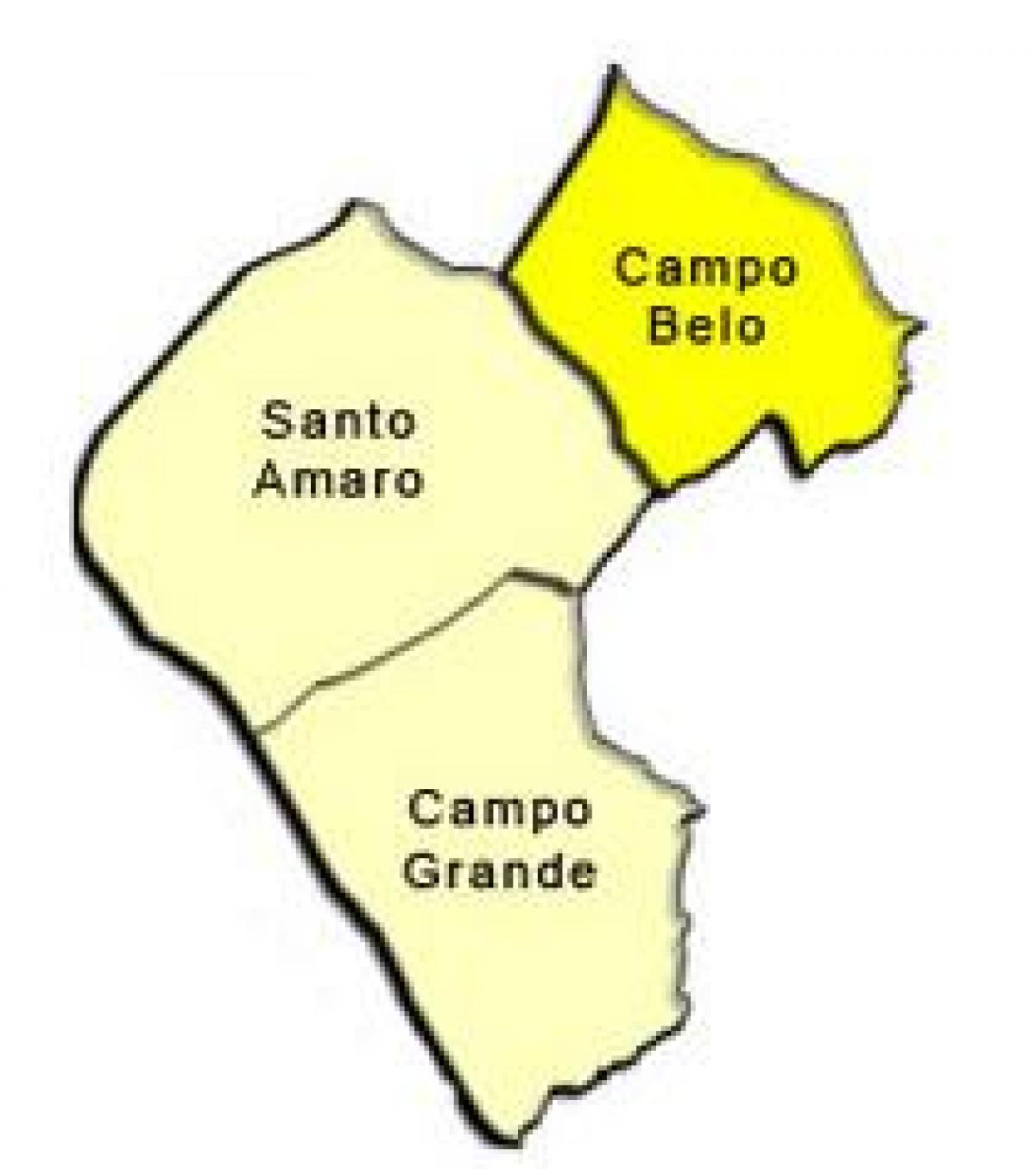Карта суб-прэфектуры Санту-Амару