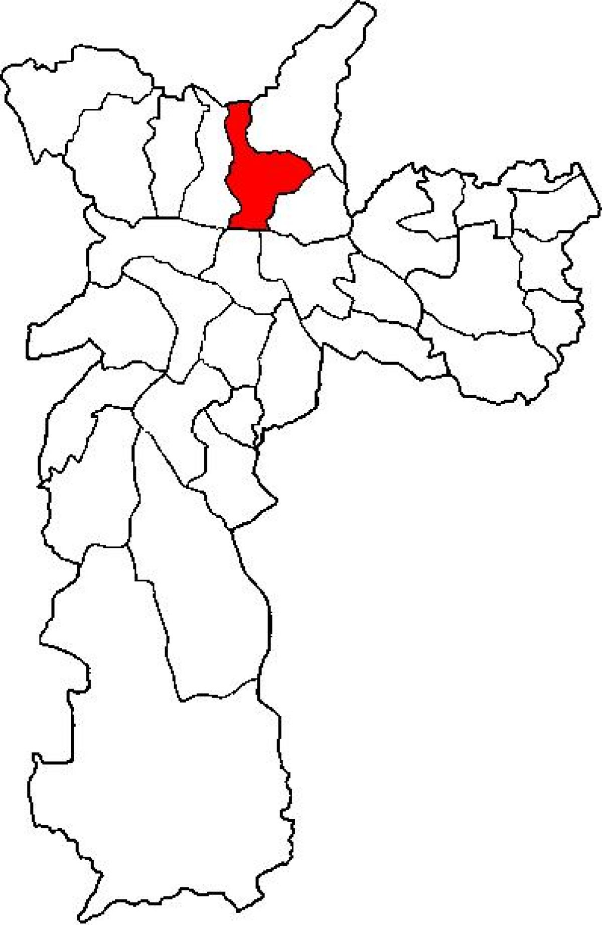 Карта супрефектур Сантана-Сан-Паўлу