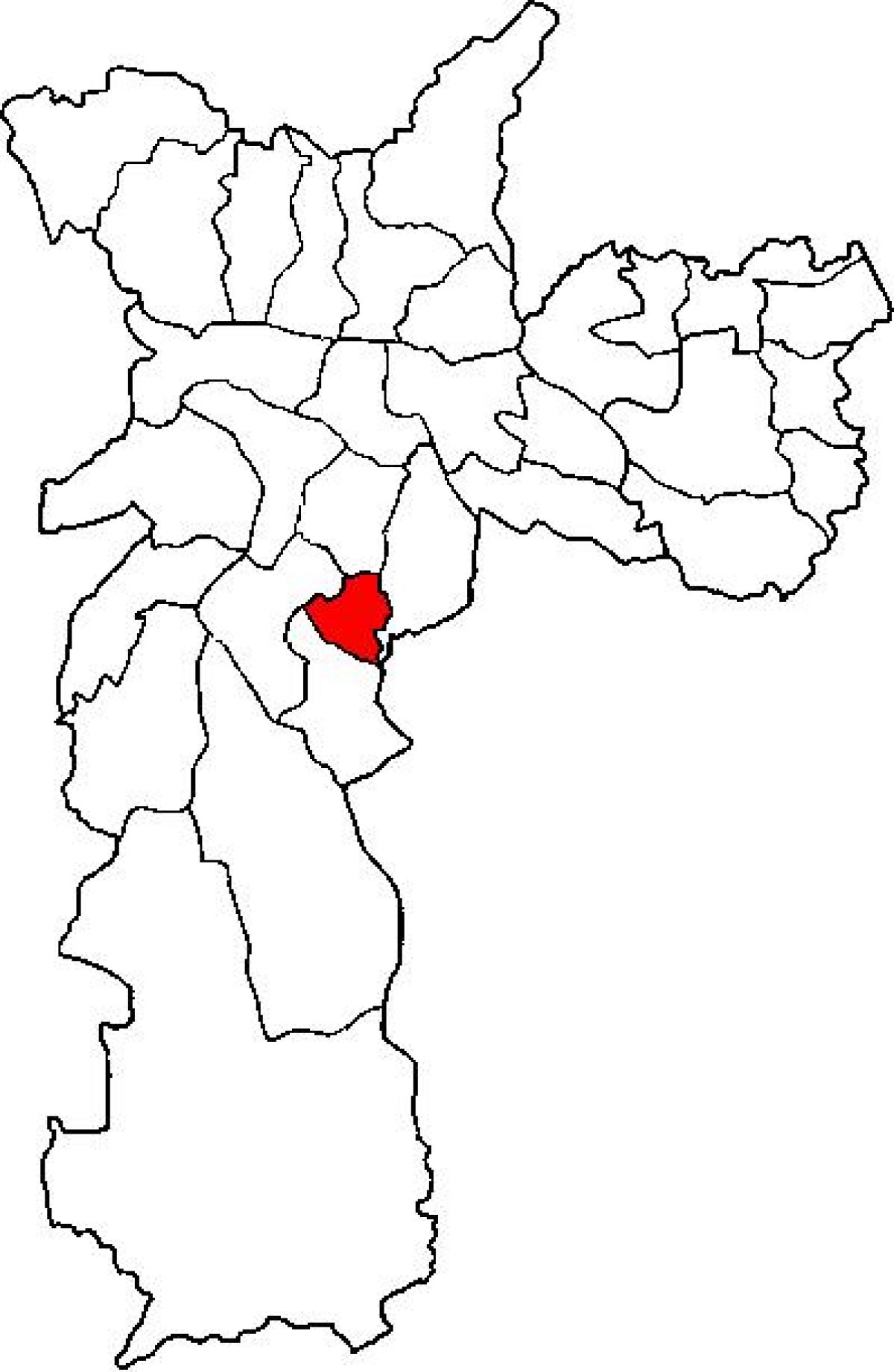 Карта суб-прэфектуры Жабакуара Сан-Паўлу