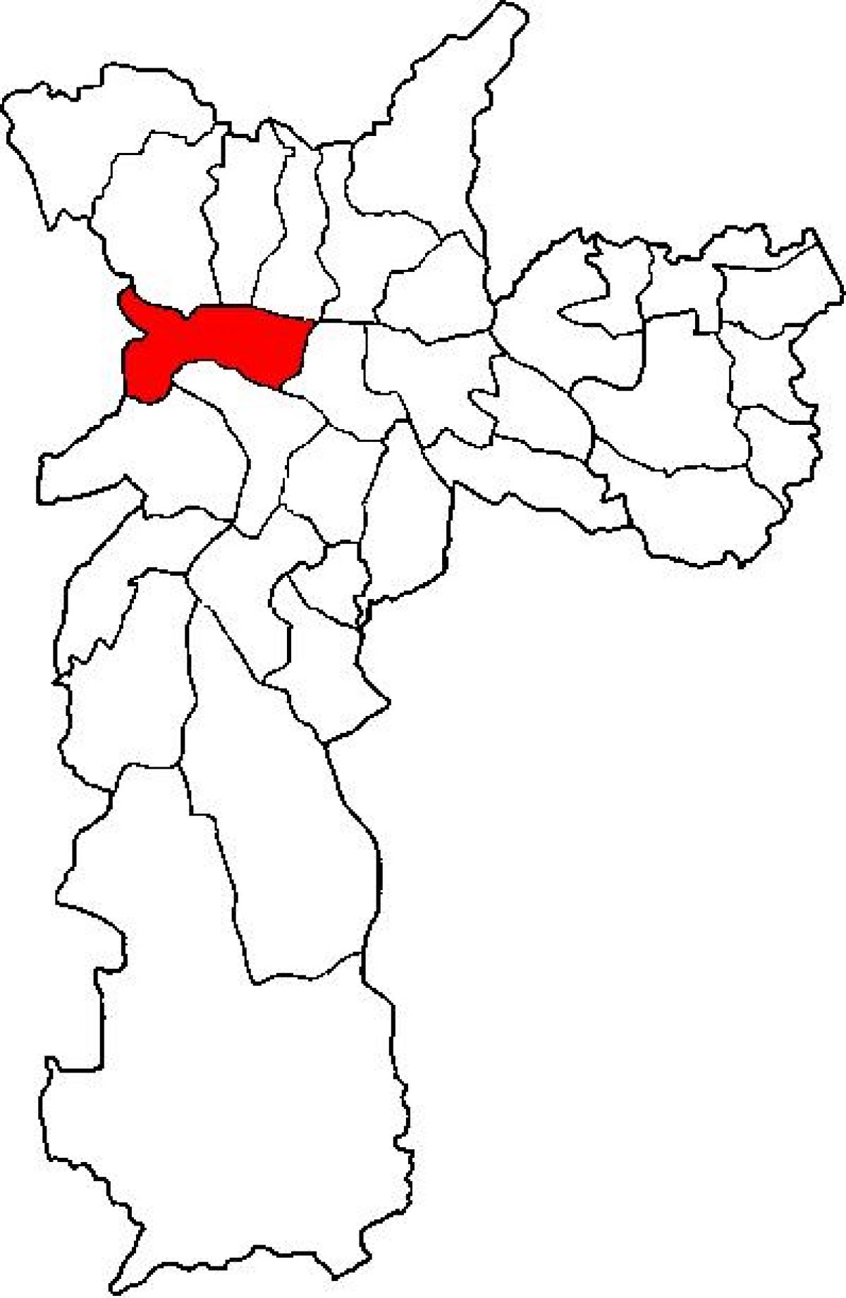 Карта супрефектур-Лапа-Сан-Паўлу
