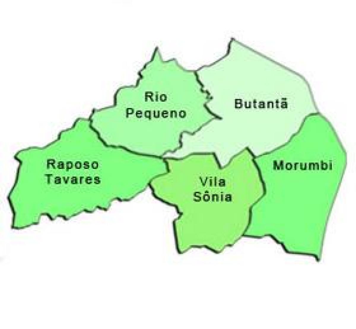 Карта супрефектур Butantã