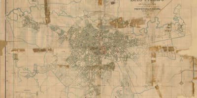 Карта былы Сан - Паўлу - 1916