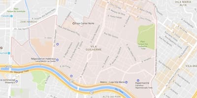 Карта Сан-Паўлу-Віла Гильерне
