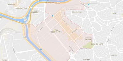 Карта Сан-Паўлу Віла Леапальдзіна