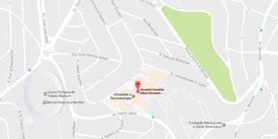 Карта Яўрэйскай бальніцы Альберт Эйнштэйн