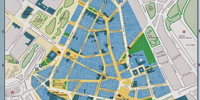Карта гістарычнага цэнтра Сан-Паўлу