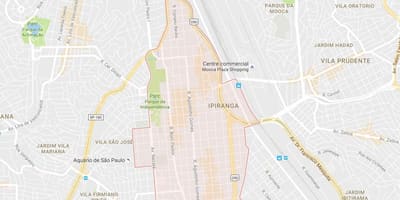 Карта Ипиранга-Сан-Паўлу