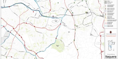 Карта Итакера ў Сан-Паўлу - грамадскі транспарт