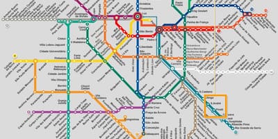 Карта метро Сан-Паўлу