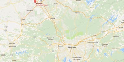 Карта Міжнародны аэрапорт Кампинас