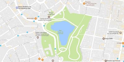 Карта парк акліматызацыі Сан-Паўлу