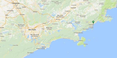Карта пляж Вермелья-ДУ-Норте
