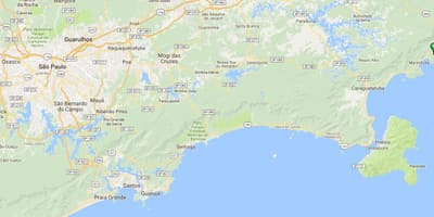 Карта пляж Вермелья-ДУ-Сул