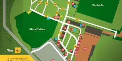 Карта парку Сан-Паўлу Родейо