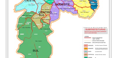 Карта рэгіёнаў Сан-Паўлу