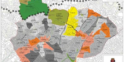 Карта Сантана-Сан-Паўлу - захоп зямлі