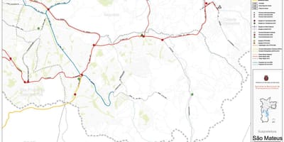 Карта Сан-Матеус-Сан - Паўлу - грамадскі транспарт