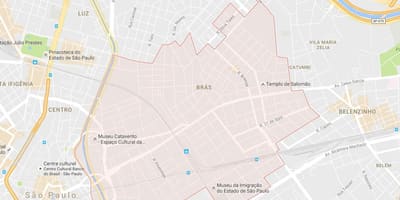 Карта Сан-Браш-Паўлу