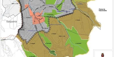 Карта Сидаде Тирадентесе Сан-Паўлу - захоп зямлі